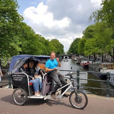 1,5 hours Amsterdam Rickshaw Tour
