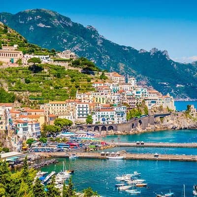 Grand Tour to Pompeii (with private guide) & the Amalfi Coast from Rome & back