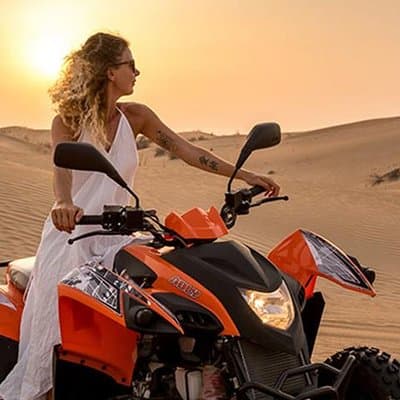 Dubai Evening 4x4 Desert Safari ATV Bike ,Camel Ride , BBQ Dinner 2