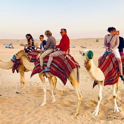 Morning Red Dune Safari with Camel Trekking and sand boarding 4