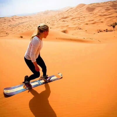 Morning Red Dune Safari with Camel Trekking and sand boarding 5
