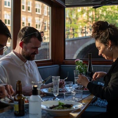 Amsterdam Private Dinner Cruise incl Drinks & 2-course Dinner 2hr 2