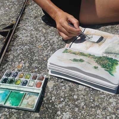 Workshop to learn Drawing and Watercolor in charming places 4
