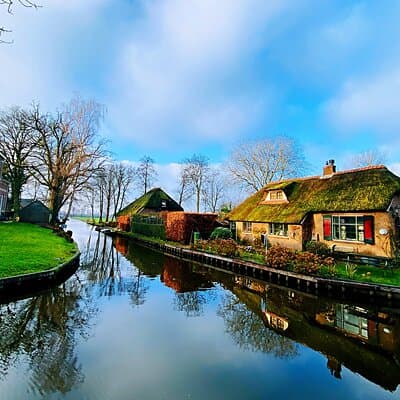 Day Tour Giethoorn, Afsluitdijk and Zaanse Schans with Boat Cruise 3