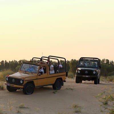 Dubai: Morning Heritage Safari by Vintage G Class & Al Marmoom Oasis