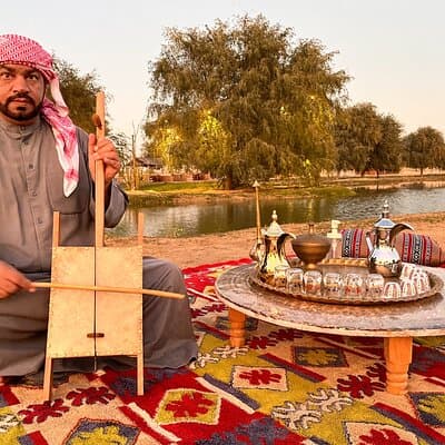 Evening Camel Caravan, Bedouin Dinner with Al Marmoom Oasis 4