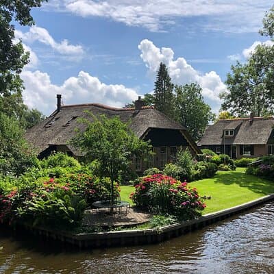 Giethoorn, Private Boat Tour & Zaanse Schans Windmills