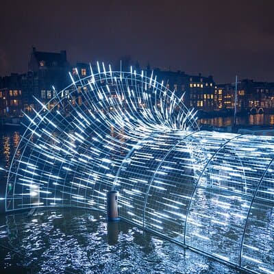 Amsterdam: Light Festival Cruise with Unlimited Drinks Option 4