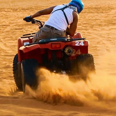 Morning Desert Safari with Quad Bike & Camel Ride & Sandboarding 3