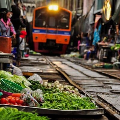 Private Damnoen Saduak and Maeklong Railway Market Tour(min 2pax) 5