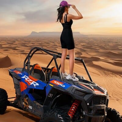 Dubai Private Red Dune Buggy Safari with BBQ Dinner in VIP Camp