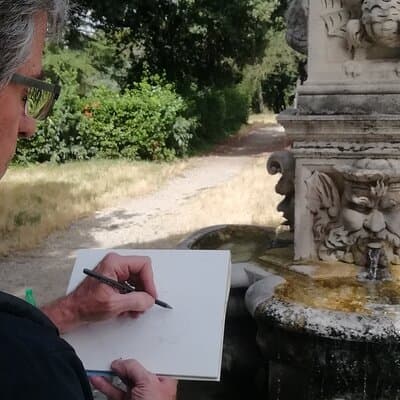Watercolor Private Tour at Villa Borghese Rome with Guido 3