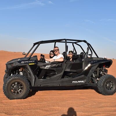 Dubai Private Red Dune Buggy Safari with BBQ Dinner in VIP Camp 4