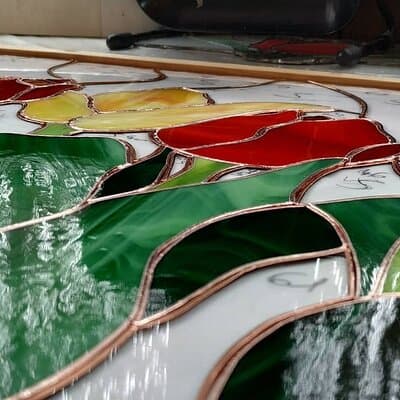 2/3 Hours Art Stained Glass Course in Trastevere 4
