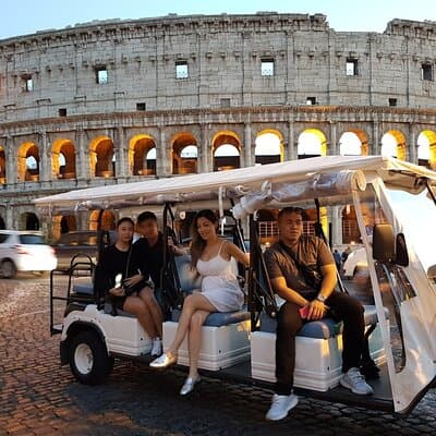 Rome by Night Private Golf Cart Tour-3 Hours