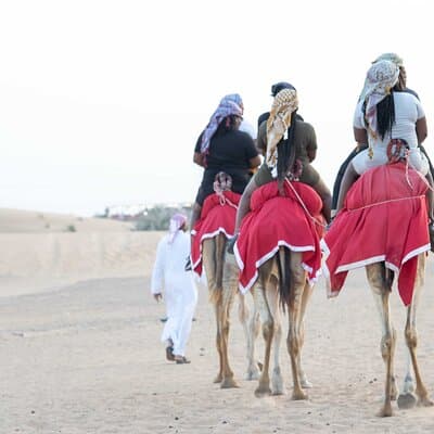 Sand boarding Camel ride and 1 hour ATV in Dubai Lahbab Red Dunes 3