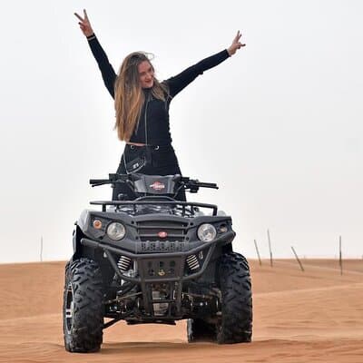Dubai: Morning Quad bike & Safari Adventure , Sandboarding, camel 2