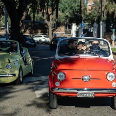 Classic Elegance: Vintage Fiat 500 Cabriolet Rome Tour 5