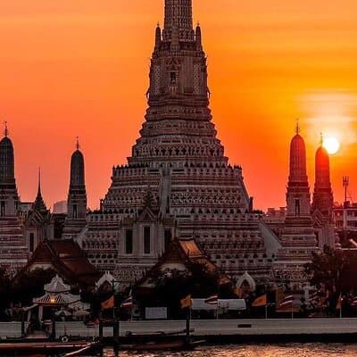 Bangkok : Sunset Food tour by Tuk Tuk boat with big Buddha view 2