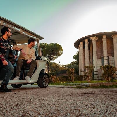 Rome private Golf Cart tour with entry to Colosseum or Catacombs 3