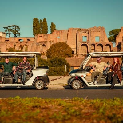 Rome private Golf Cart tour with entry to Colosseum or Catacombs 5