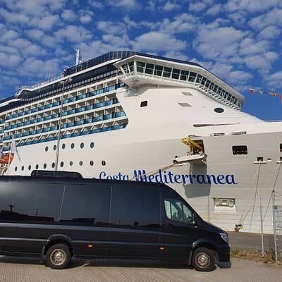 Taxi minibus Transfer Amsterdam Hotel to cruise port Amsterdam