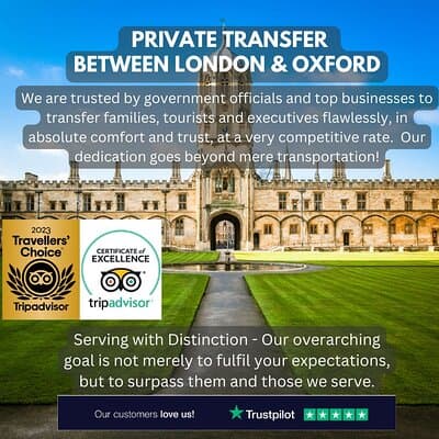 Private Transfer between London and Oxford - Meet & Greet