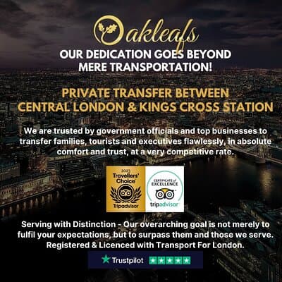 Kings Cross Station – Chauffeur/ Taxi - To & From Central London