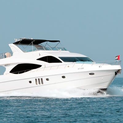 Majesty 77ft Diamond Dust — Dubai's best yacht rental 2