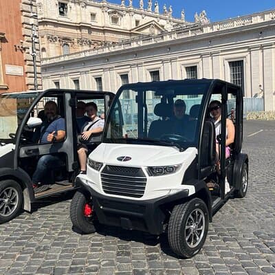Private Golf Cart Tour in Rome (Catacombs Optional)