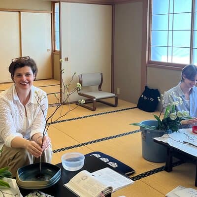 2 Hours Flower Arranging Ikebana Class Temple Tokyo Ota-ku 2