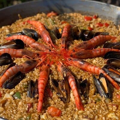 Rooftop Paella Seafood Cooking Class Experience in Barcelona