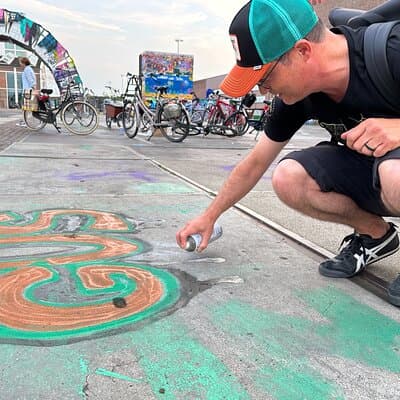 Urban Adventures Amsterdam Bike Tour, Graffiti and Magnet Fishing