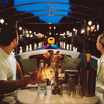 Romantic Private Dinner Cruise Amsterdam with 3 Courses and Wine