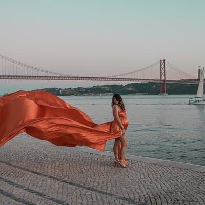 Lisbon Flying Dress & Fashion Photoshoot at iconic places 3