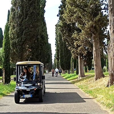 Rome: Appian Way Catacombs Guided Tour with Golf Cart Shuttle 2
