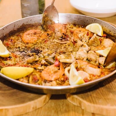 Private Cava Sabrage and Paella Class in Barcelona 3