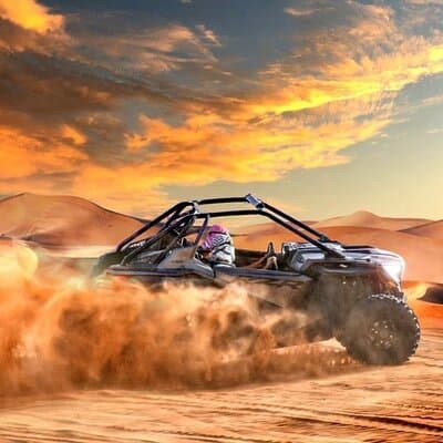 Dubai Dune Buggy & VIP Desert Safari with BBQ Dinner