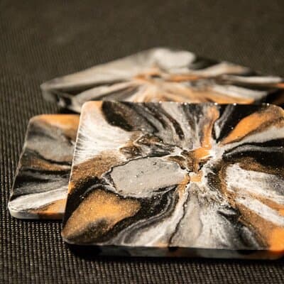 Resin Artwork in a Nolita Artist's Studio