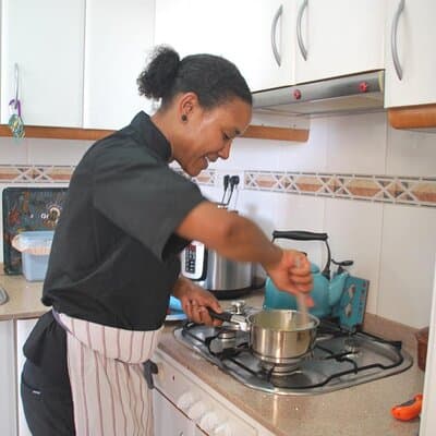 Market Tour & Paella or Fideua Cooking in Nicole's Barcelona Home 2