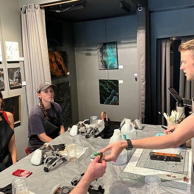 Resin Artwork in a Nolita Artist's Studio 3