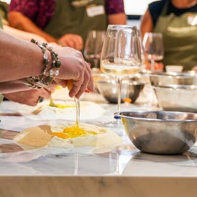 Pasta and Tiramisu Making Class with Fine Italian Wine in Rome