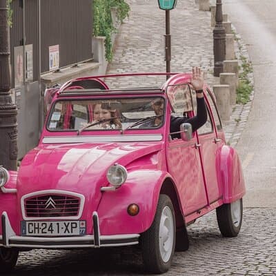 2 Hours Private Guided Tour in a Pink Citroën 2CV 2