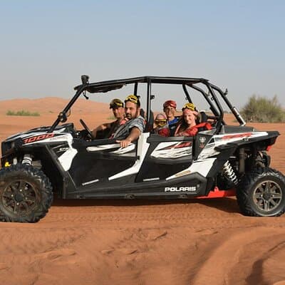 Dubai Morning 4 Seater Buggy Tour Sand Boarding & Camel ride