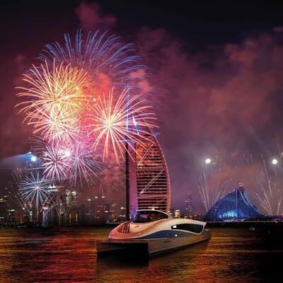 New Year Cruise with Burj Al-Arab Fireworks View 2