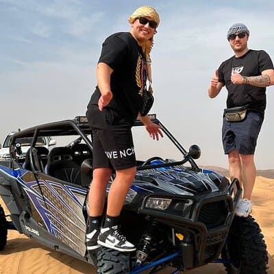 Dubai Morning 4 Seater Buggy Tour Sand Boarding & Camel ride 3