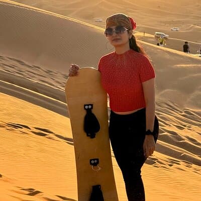 Camel Ride with Sand Boarding at Red Dunes 2