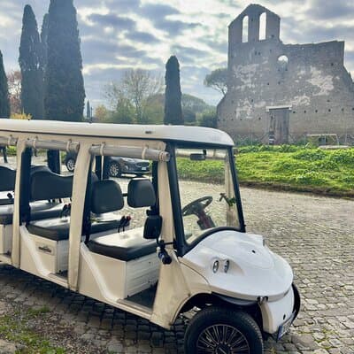 Appian Way and Catacombs Private Golf Cart Tour in Rome