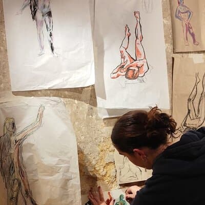 Art & Sip with Live Model 2