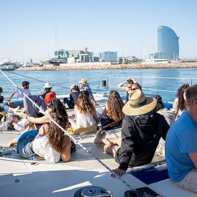 Afterwork on Catamaran with Live Music from Port Olimpic 2